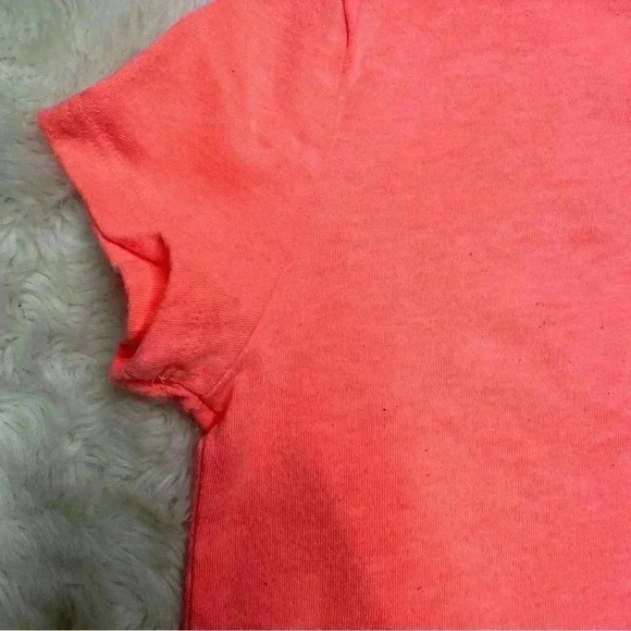 GAP T-Shirt Orangish-Pink / White  Tie Waist Size Small - Picture 6 of 16